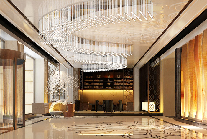 酒店創(chuàng)意吊燈，五星級(jí)酒店燈具供應(yīng)商直供